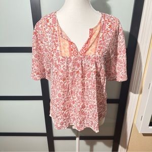 *New* Pink Floral Printed Blouse Size:S